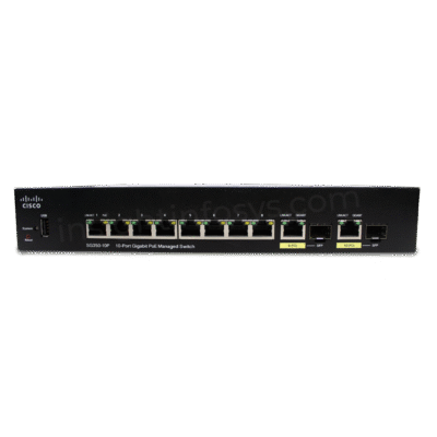 Alternative view of Cisco SG350-10 Port PoE