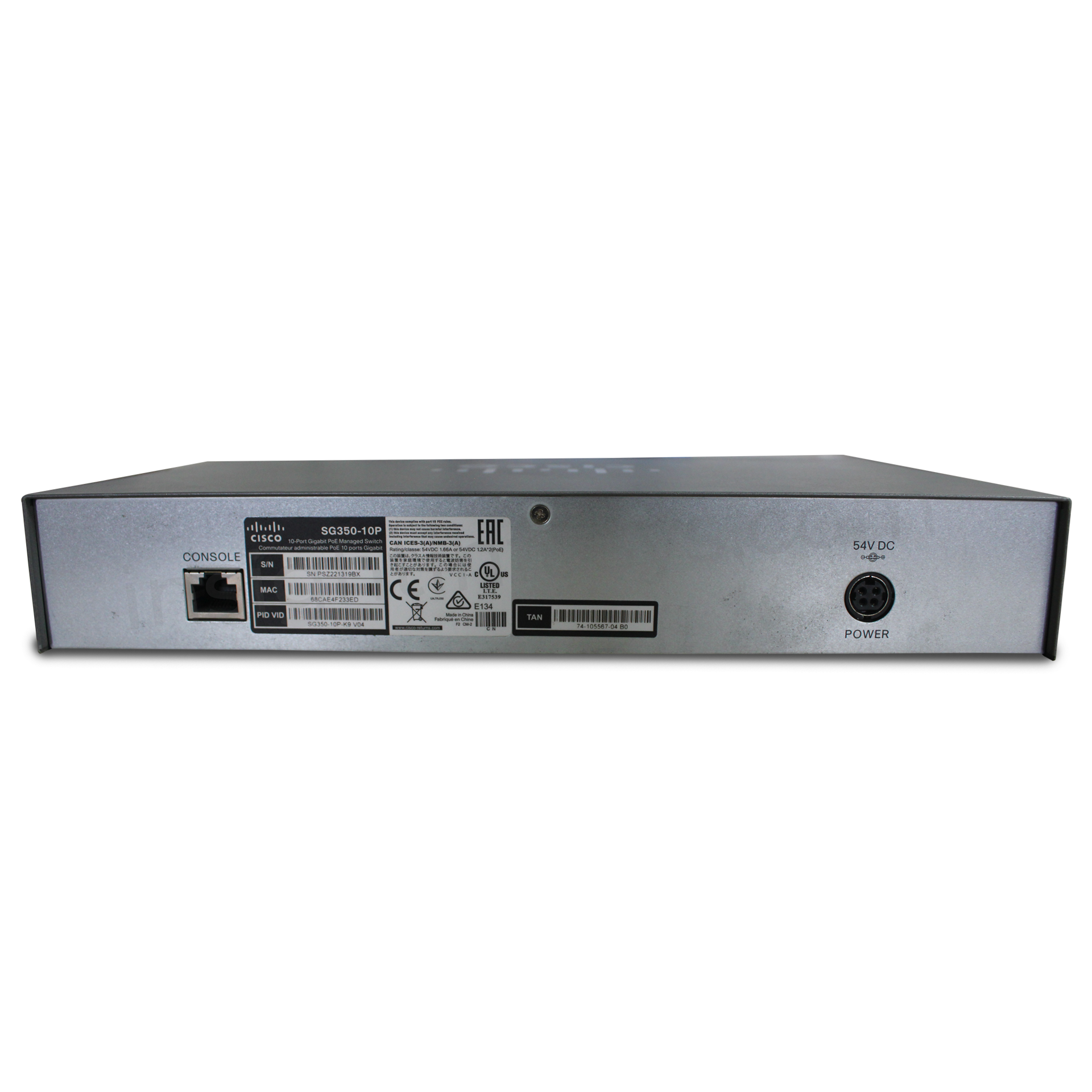 Cisco SG350-10 Port PoE - Image 5